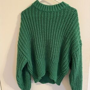 H&M Forest Green Knit Turtleneck Sweater